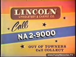 lincoln carpeting commercial 1979