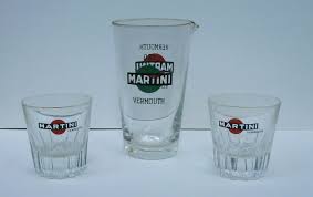 Martini Pitcher And Glasses 1940s