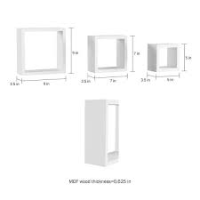 Decorative Floating Cube Wall Shelves