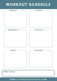 printables meal plan and workout planner