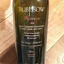 2006 rubissow cabernet sauvignon reserve