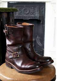 brown work boots biker boots ebay