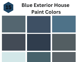 Top 10 Brick House Paint Colors for 2024: Harbor Blue exterior house paint color