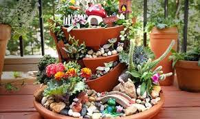 broken pot fairy garden tutorial
