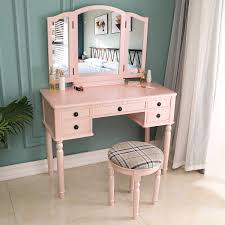 samyohome large makeup vanity table