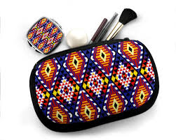 navajo art on cosmetic bag