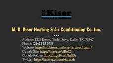 M. B. Kiser Heating & Air Conditioning Co. Inc. - (214) 823 9958 | PPT