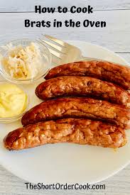 how to cook brats in the oven the