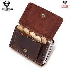 We did not find results for: Buy Online Fashion Crazy Horse Leather Men Coin Purse Leather Hasp Coin Wallet Rfid Aluminium Credit Card Holder New Bank Cardholder Case Alitools