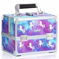 unicorn makeup box vanity case cosmetic