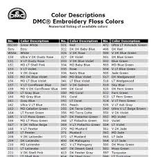 Use This Embroidery Color Conversion Charts To Find Similar