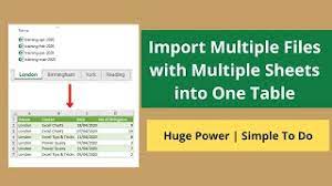 import multiple excel files with