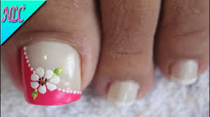 Uñas mandalas decoracion de uñas: Diseno De Unas Para Pies Flor Para Principiantes Flowers Nail Art Nlc Youtube