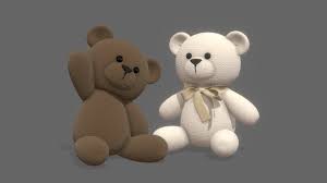 teddy bears free 3d model by