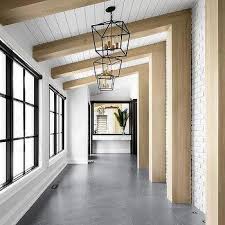 Blond Wood Ceiling Beams Design Ideas