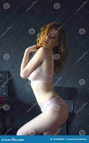 Beautiful Young Redhead Woman in Nice Pink Underwear. Good Woman Stock  Photo - Image of redhead, nice: 102632888