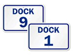 dock signs and numbers hobbs dock and