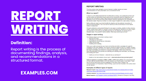 report writing 18 exles format