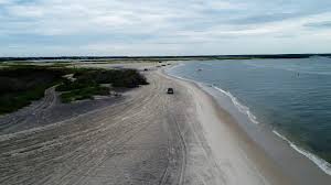 aerial view north end of topsail island