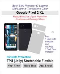 Features 4g lte cat15, 6.0 inches, 12.2 mp camera, gorilla glass 5 coating, fingerprint sensor and wifi. Google Pixel 2 Xl Pack Of 2 Back Side Protectors Best Material Tpu Jell With 2 Back Cam Lens Protectors 2xl Buy Online At Best Prices In Pakistan Daraz Pk