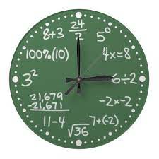 Maths Mathematical Equations Clock With