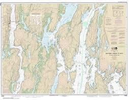 13296 Boothbay Harbor To Bath Including Kennebec River Nautical Chart