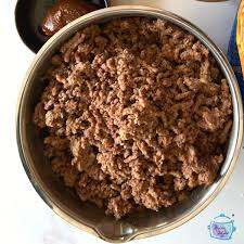 lazy browned ground beef or turkey