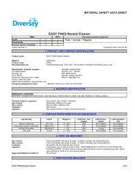 easy paks neutral cleaner material