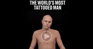 most tattooed man slowly reveals