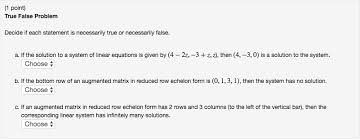 Solved 1 Point True False Problem