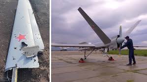 shot down a newest russian armed drone
