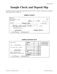 Another purpose of deposit slip templates is to ease the process of depositing money. Sample Check And Deposit Slip