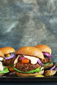 grillable veggie burger minimalist