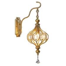 Crystal Hollow Bracket Wall Sconce