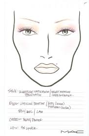 mac cosmetics n collection face charts from fashion week
