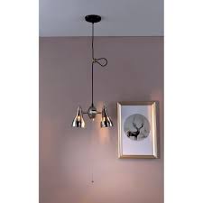 Shop Silver Metal Cone Pull String Pedant Ceiling Lamp Overstock 18806516