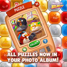 Angry Birds Blast - Great news folks! 🤩 All your completed puzzles are now  saved in your Photo Album. 📒🧩 And what's even better, you can complete  the previous puzzles by collecting