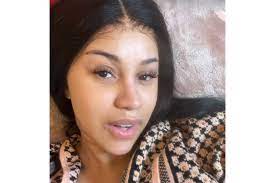 cardi b goes makeup free and filter