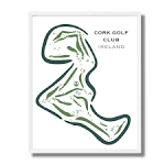 Cork Golf Course Map Located in Ireland, Ireland Golf Club, Gifts ...