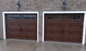 clopay walnut garage doors faux wood