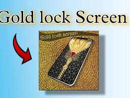 gold lock screen premium zipper lock
