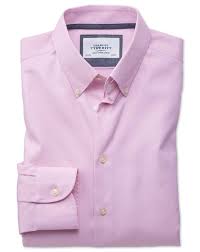 Slim Fit Button Down Business Casual Non Iron Light Pink Shirt