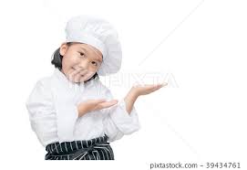 Kid Chef Showing And Presenting Stock Photo 39434761 Pixta