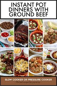 instant pot dinners with ground beef