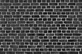 Brick Wall Mural Black Premium