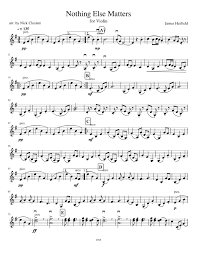 Friendship that shows that no matter who, what, or how it is it will never break. Nothing Else Matters Sheet Music For Violin Solo Musescore Com