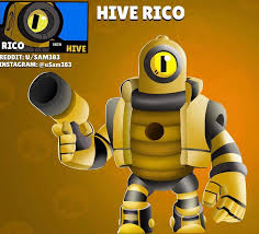 Rico fires a long burst of bullets that pierce through enemies and bounce off walls, gaining range. Brawlstars Rico Image By More Brawl Post