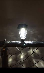 solar lights chain link fence