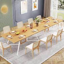 trestle rectangle dining table