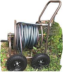 garden hose 200 ft metal reel cart